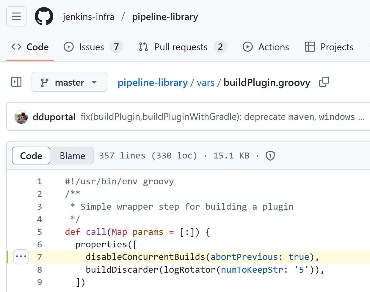 Jenkins buildPlugin.groovy