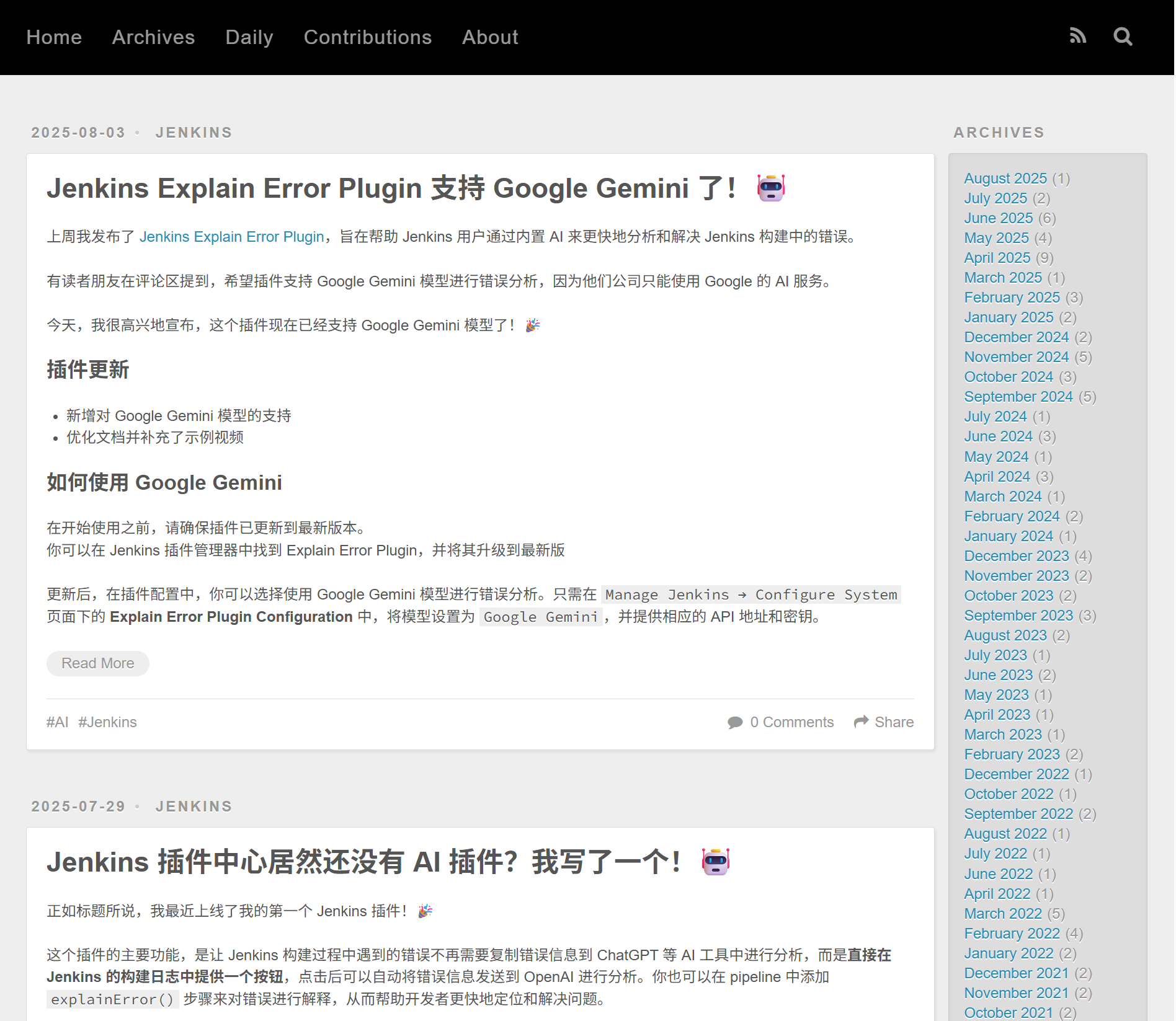 Old Home Page