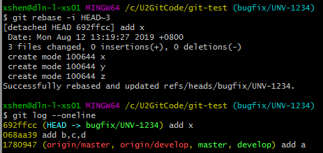 comment out some commits message you don’t need